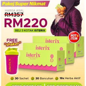 SUPER NIKMAT (3 KOTAK ISTERIX + SHAKER)