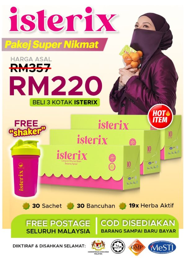 SUPER NIKMAT (3 KOTAK ISTERIX + SHAKER)